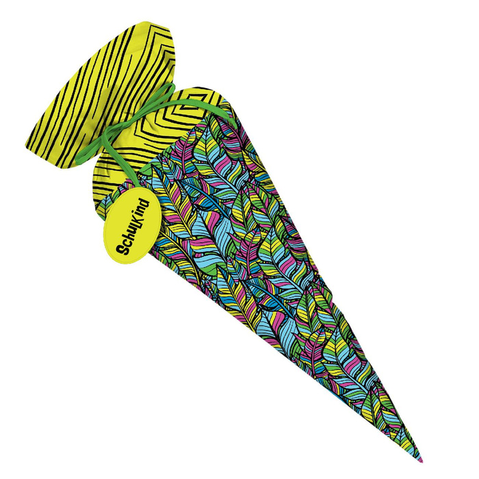 First Grade Candy Cone - NEON LEAVES - sewing set