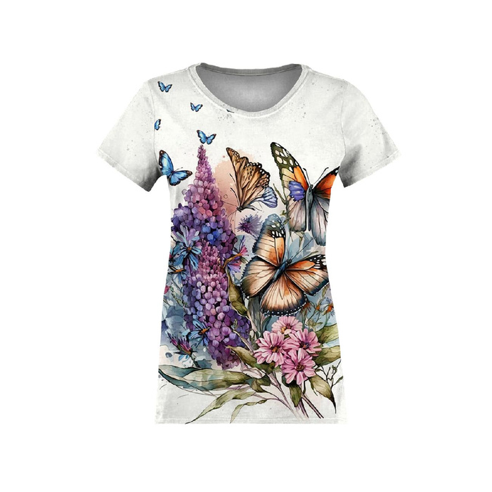 T-SHIRT DAMSKI - BEAUTIFUL BUTTERFLY WZ. 1 - zestaw do uszycia XS