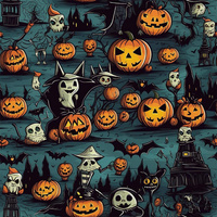 HALLOWEEN wz.7- Welur tapicerski