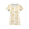 DAMEN T-SHIRT - BLUMEN Ms. 4 (gold) - Single Jersey L