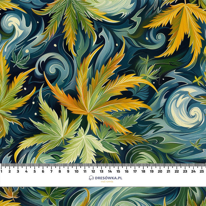 Hemp leaves WZ. 6 - Thermo lycra