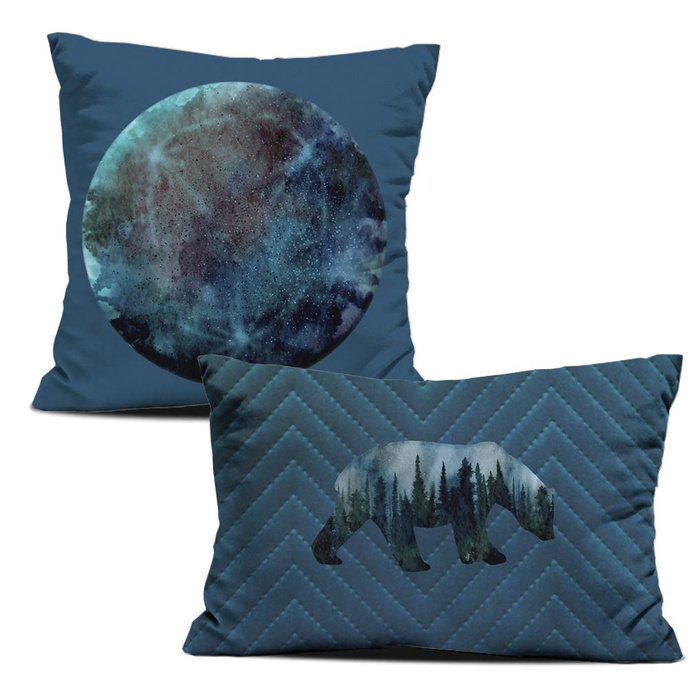 OZDOBNÉ POLŠTÁŘE - GALAXY / navy