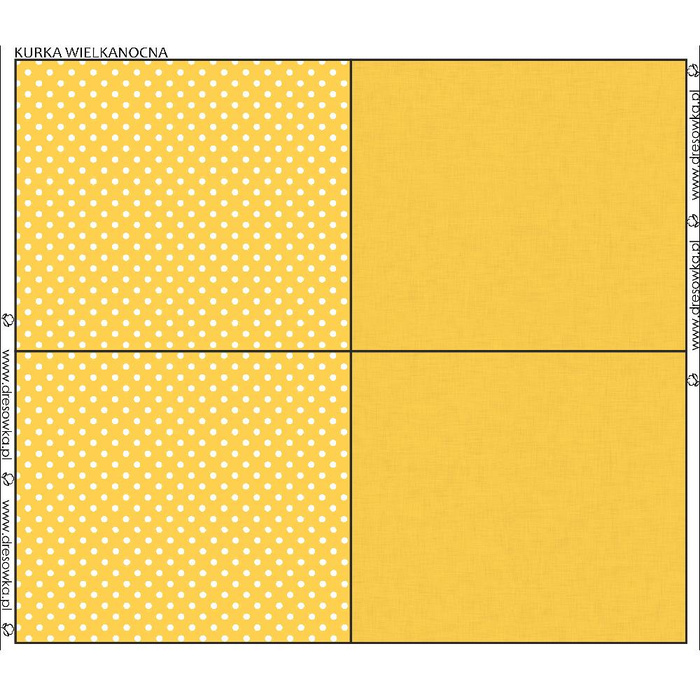 Hen - DOTS / mustard