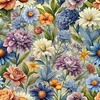 FLOWERS wz.15 - Cotton muslin