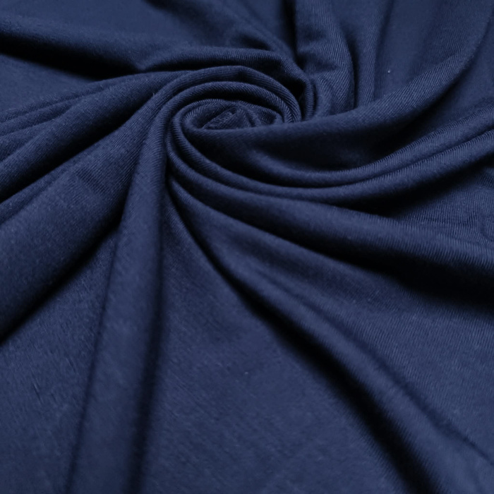 Bambusový úplet s elastanem - GRANÁTOVÁ