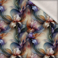 PASTEL FLOWERS WZ. 31 - Wintersweat angeraut mit Elastan ITY