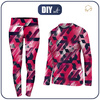 THERMO KOMPLET DAMSKI (JANE) - CYBER PINK - zestaw do uszycia M