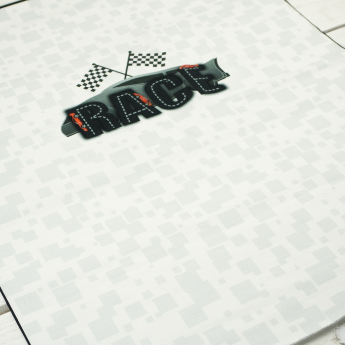 FAST WHEELS / race - panel looped knit 