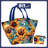 XL Tasche mit Utensilientasche 2 in 1 - Sunflowers wz. 5 - Nähset