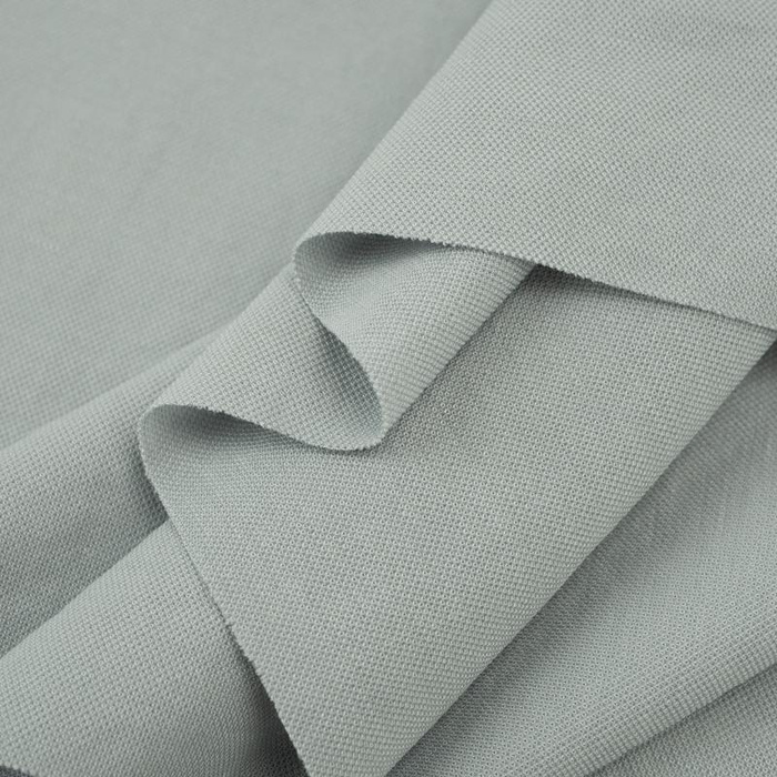 LIGHT GREY - Viscose knit fabric lacoste type 170g