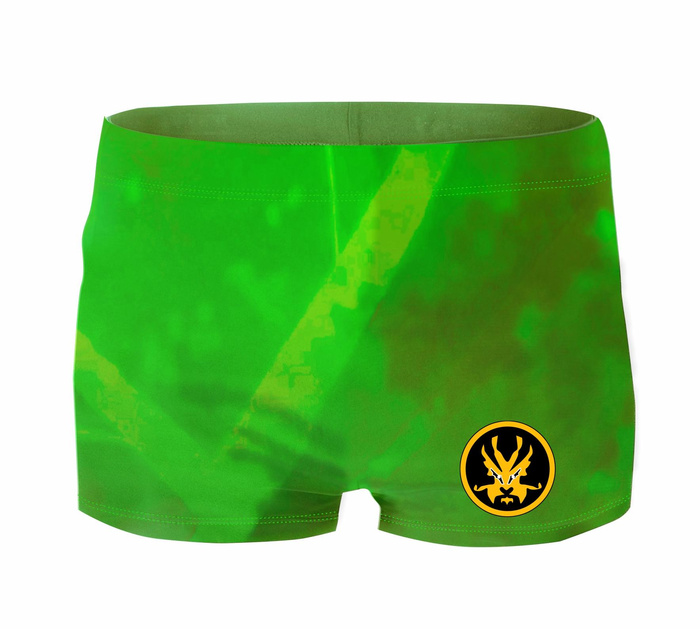 Jungen Badehose - GRÜN NINJA 122-128