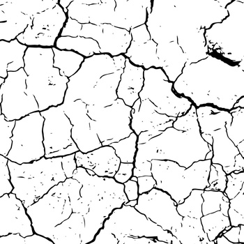 PRASKLÁ ZEMĚ (ČERNÁ) - Jersey viskózový