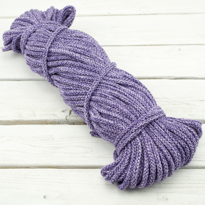 Strings cotton hank 8mm - melange purple