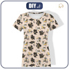WOMEN’S T-SHIRT - FLOWER BOUQUET  pat. 3 (gold) - single jersey L