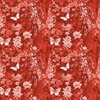 LUSCIOUS RED / FLOWERS - softshell
