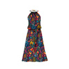 KLEID "DALIA" MAXI (L-XL) - COLORFUL LEAVES M. 2 - Nähset