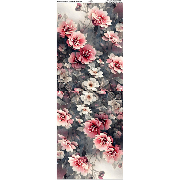 TURNBEUTEL - VINTAGE FLOWERS M. 3 - Nähset