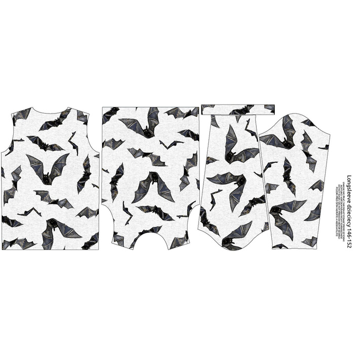 LONGSLEEVE - NETOPÝŘI (ZAČAROVANÁ NOC) - single jersey (122/128)