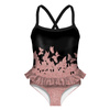 Girl's swimsuit - BUTTERFLIES / ombre (GLITTER BUTTERFLIES) 98-104