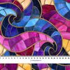 STAINED GLASS WZ. 24 - looped knit fabric