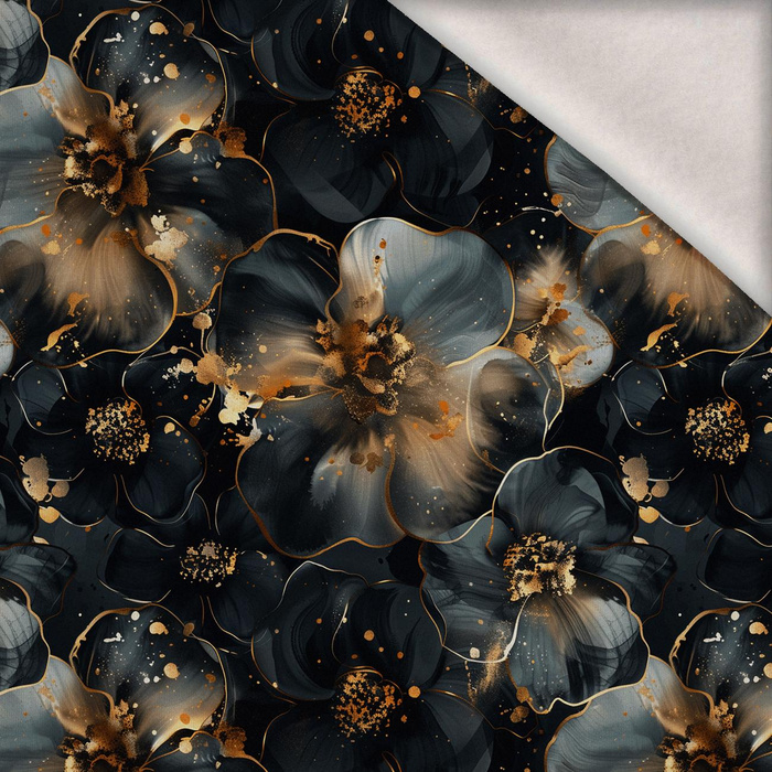 FLOWERS wz.58 - brushed knitwear with elastane ITY