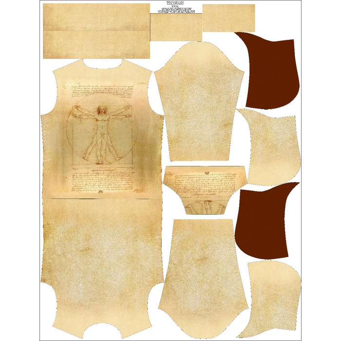 MEN’S HOODIE (COLORADO) - The Vitruvian Man (Leonardo da Vinci) - sewing set