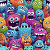 CRAZY MONSTERS VZ. 3 - single jersey