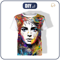 KID’S T-SHIRT - ABSTRACT GIRL PAT. 1 - sewing set