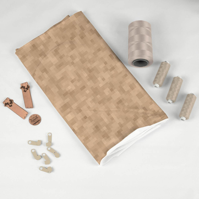PIXEL MS.2 / beige  - Wasserabweisende Webware