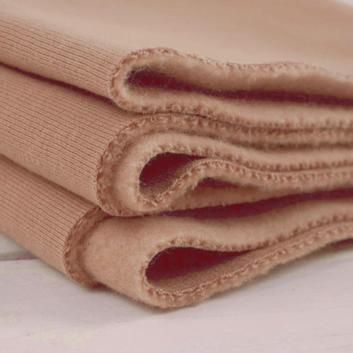 M-19 CAFE LATTE - thick brushed sweatshirt D300