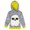 KID'S HOODIE (ALEX) - OWL CHRISTINA - looped knit fabric (98/104)