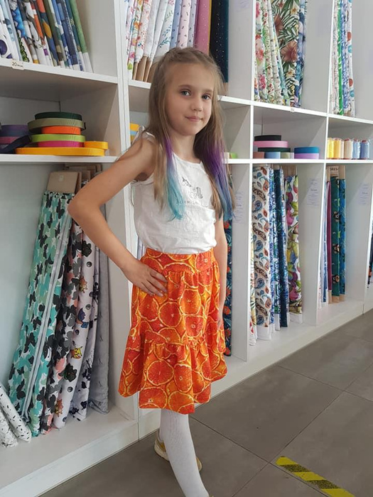 ORANGES - swimsuit lycra