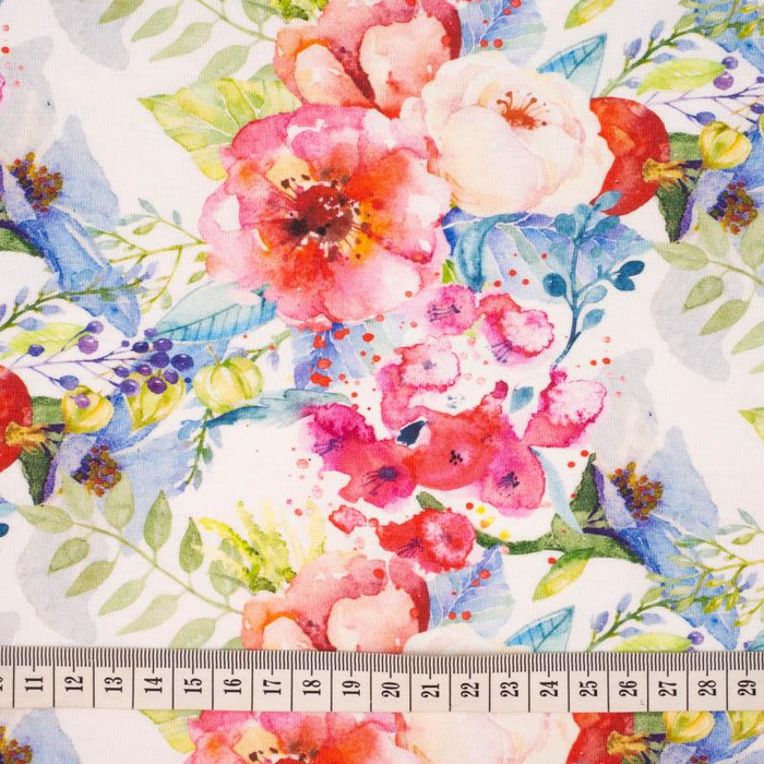 WILD ROSE PAT. 3 (IN THE MEADOW) - single jersey with elastane 