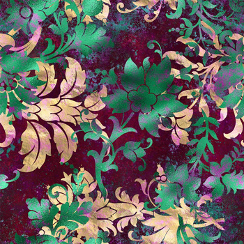 FLORAL WZ. 1- single jersey z elastanem ITY