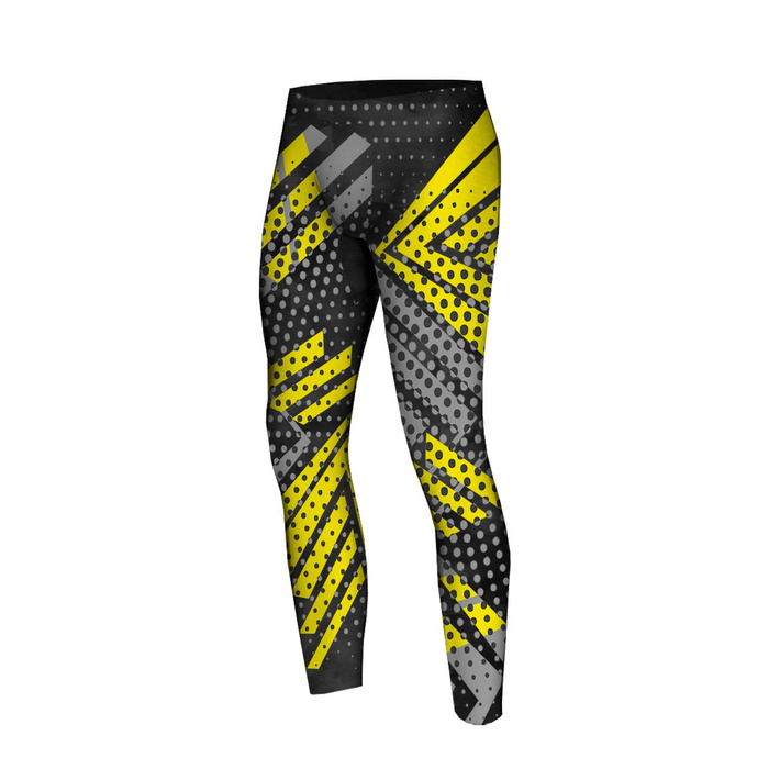 THERMO LEGGINSY MĘSKIE (JACK) - NEON ALERT - zestaw do uszycia M