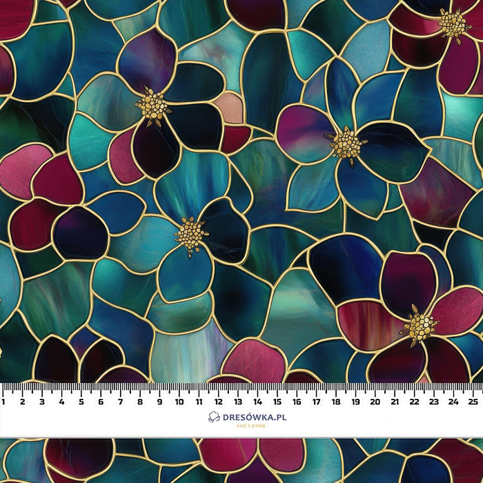 STAINED GLASS WZ. 16 - lekka dzianina drapana