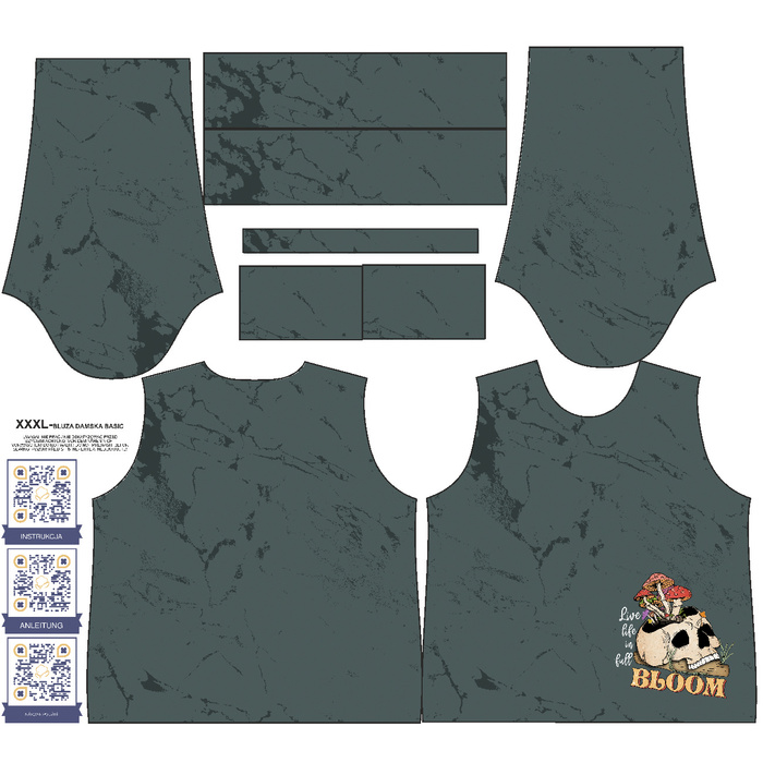 BASIC DAMEN SWEATSHIRT (HANA) - BLOOM - Sommersweat ITY - M