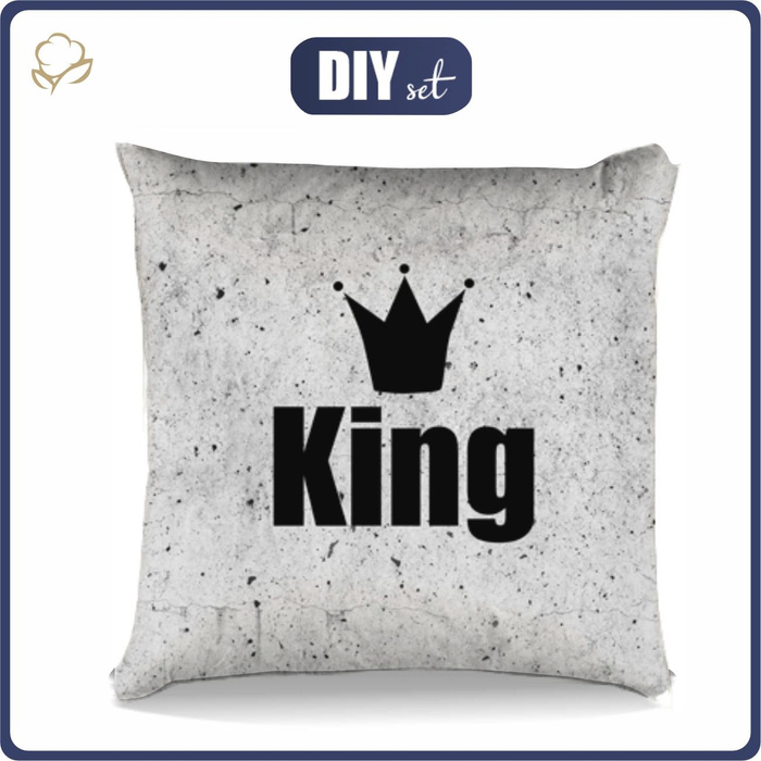 KISSEN 45x45 - KING - Baumwoll Webware - Nähset