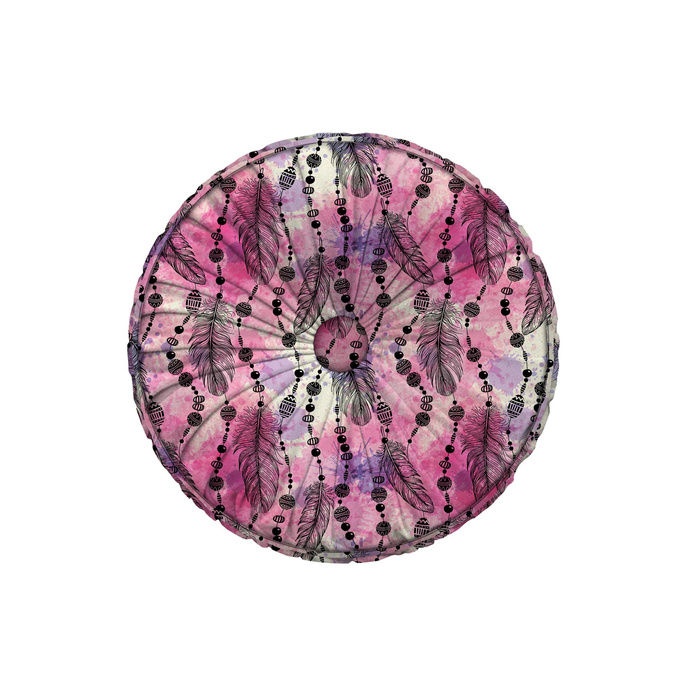 DEKOKISSEN - PINKE FEDERN UND PERLEN - Nähset