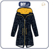 WOMEN'S PARKA (ANNA) - CONSTELLATIONS pat. 2 (GALACTIC ANIMALS) / navy - softshell L