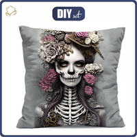 PILLOW 45X45 - GOTHIC GIRL - Cotton woven fabric - sewing set