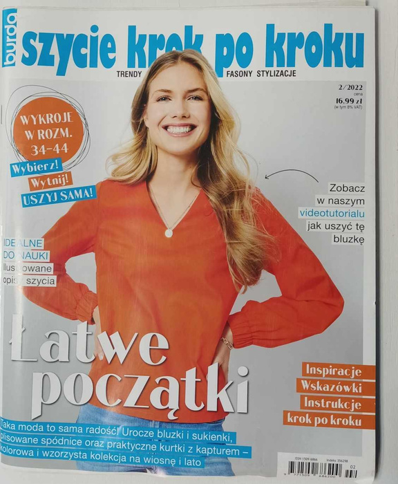 Burda Szycie krok po kroku - 2/2022 PL