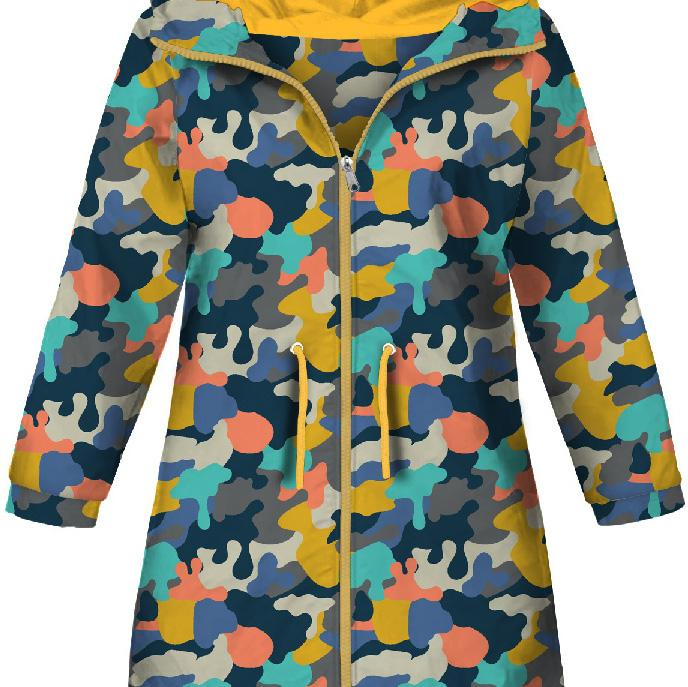 KINDERPARKA (ARIEL) - CAMOUFLAGE BUNT Ms. 2 - Softshell (122/128)