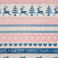 MERRY CHRISTMAS M. 2 (NORWEGISCHE MUSTER) - Baumwoll Webware