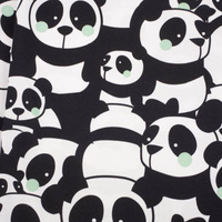 PANDAS / mint  - Cotton muslin