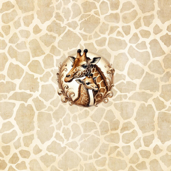 CUTE ANIMALS wz.11 - panel (60cm x 50cm) tkanina bawełniana