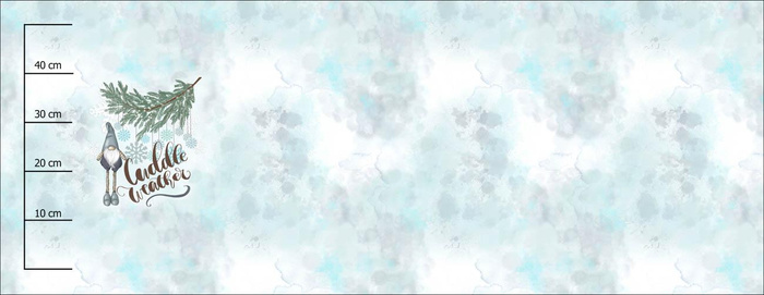 CUDDLE WEATHER (ZIMA VE MĚSTĚ) - panel (60cm x 155cm) teplákovina