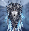 SPIRIT WOLF - Paneel (75cm x 80cm) Lycra 300g