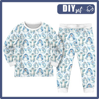 KINDERPYJAMAS "MIKI" - HAPPY YETI M. 2 - Nähset (146/152)