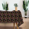 GOLDEN GARDEN M. 1 (BUNTER HERBST) / schwarz - Webware für Tischdecken